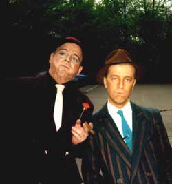 Derek Drennan (Big Jule) and Bill White (Nathan Detroit) in &quotGuys And dolls"