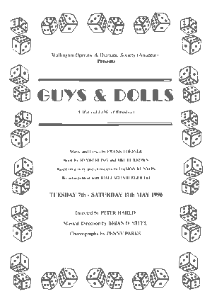 'Guys And Dolls' Poster (Wallington Operatic 1996)