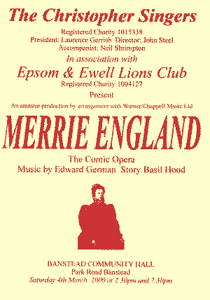 'Merrie England' Poster (Christopher Singers 2000)