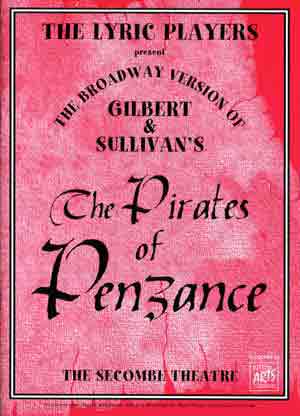 'Broadway Pirates' Poster (Lyric Players 2001)
