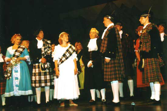 The wedding scene from 'Brigadoon' (STC 1996)