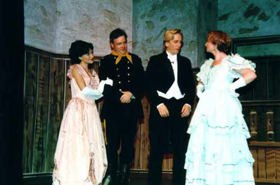 Natalie Stevens, Derek Drennan, John Nash and Jane Anne Donnachie in 'Calamity Jane' (STC 2000)