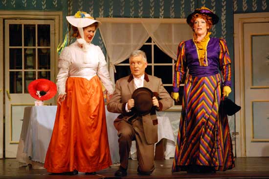 Hannah Steele, Derek Drennan and Pauline Gibson in 'Hello, Dolly!' (STC 2010)