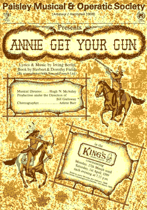'Annie Get Your Gun' Poster (PMOS 1989)